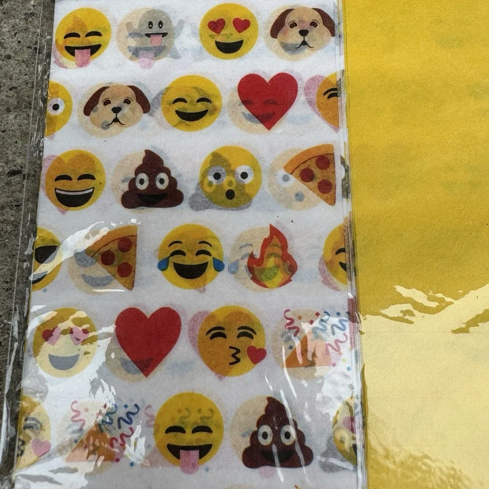 RARE‎ Emoji Tissue Paper NEW Party Supplies
